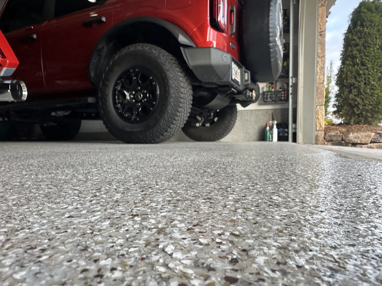 Finished garage floor