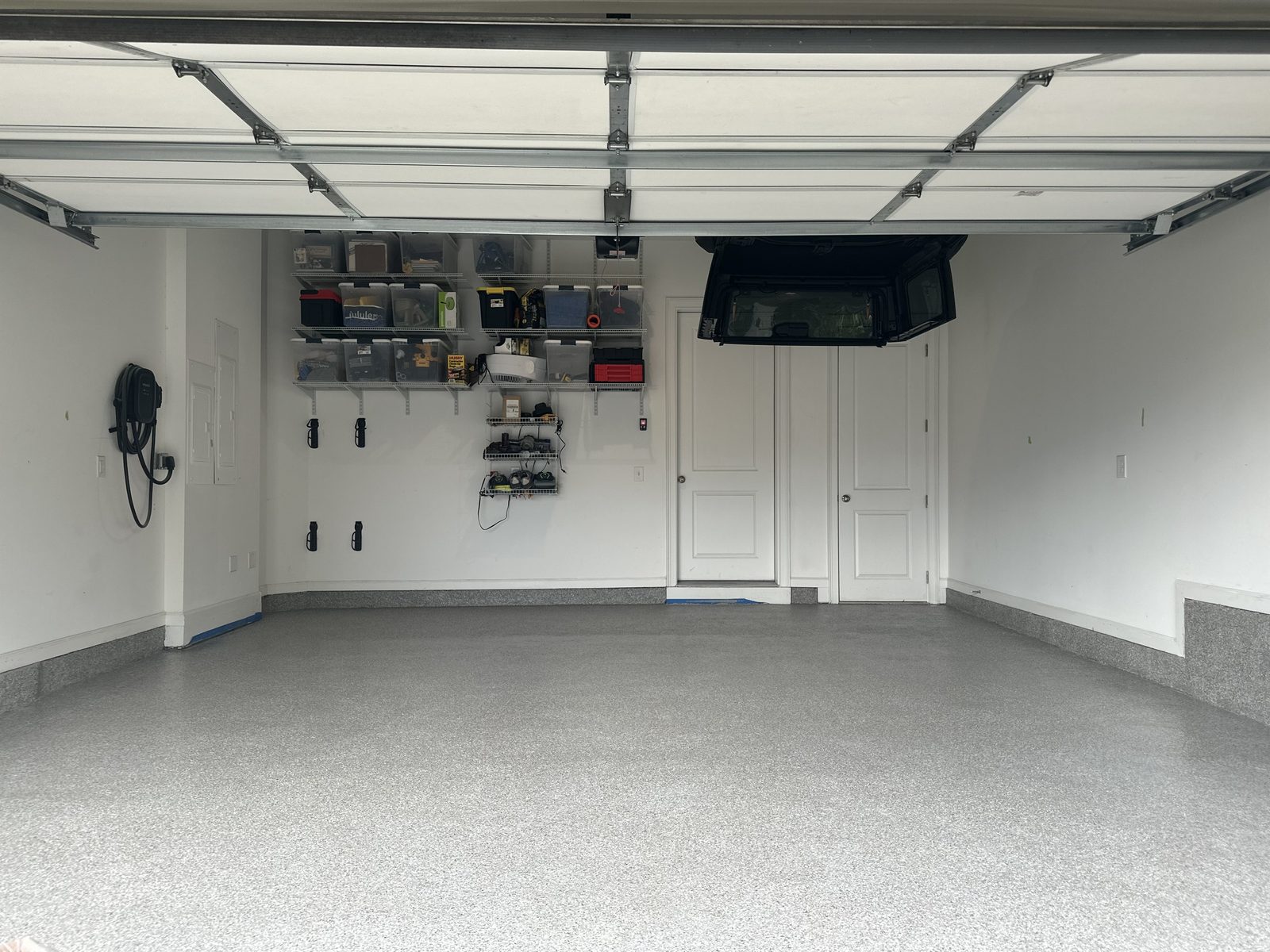 Two-car garage · full flake