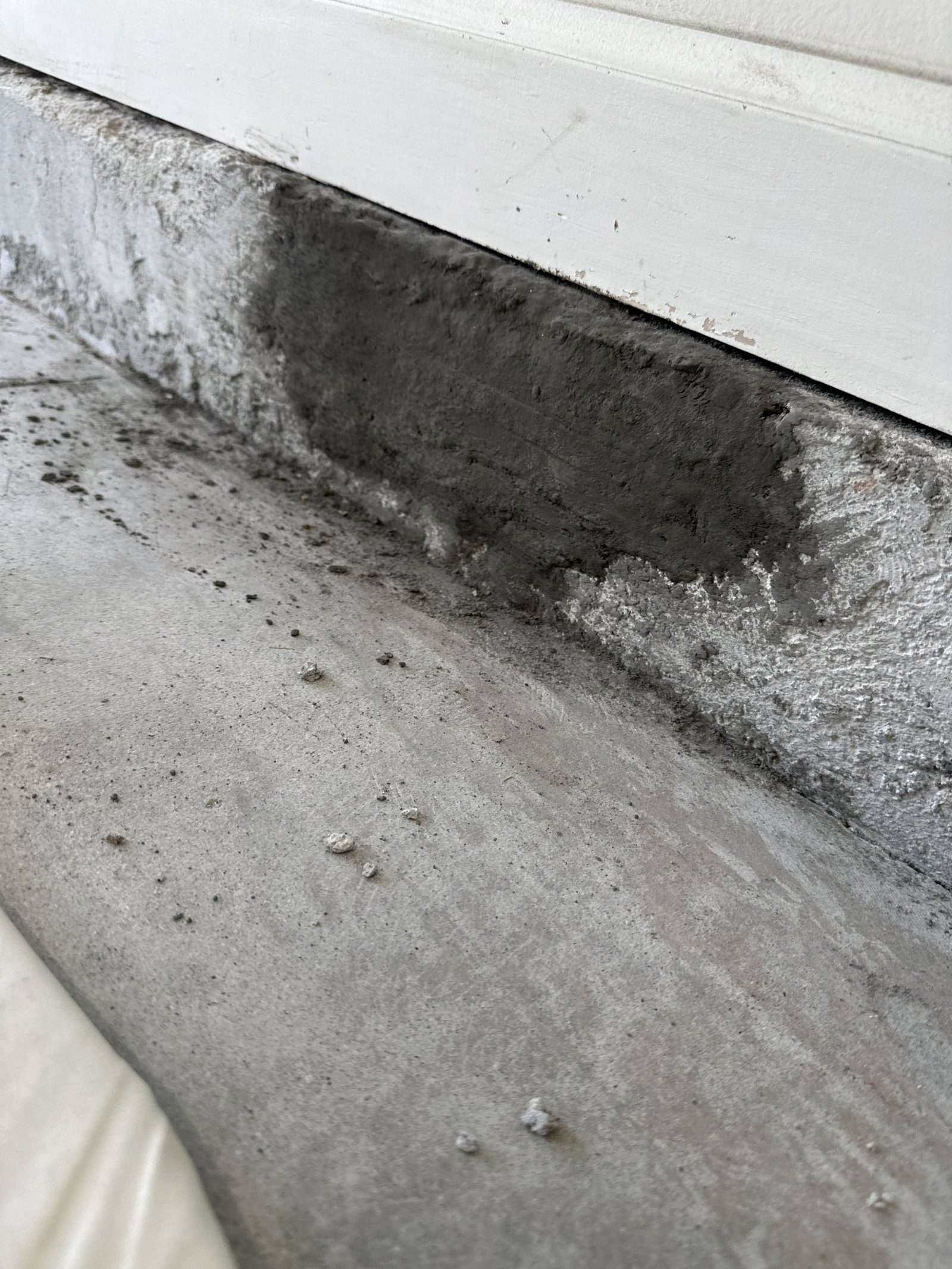 Stem wall patched