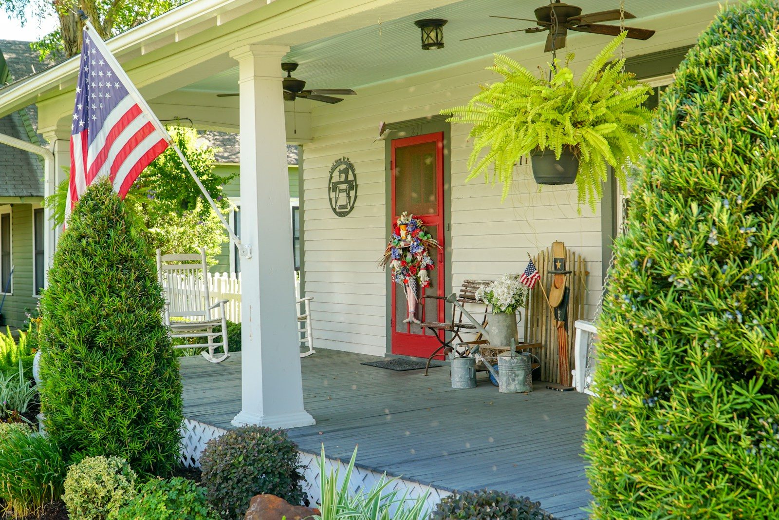 Covered front porch